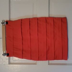 Coral Pencil Skirt